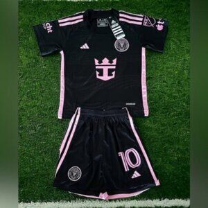 New Messi Inter Miami Away Kids Soccer Set